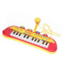 Bontempi Piano Toetsenbord met Microfoon - Rood