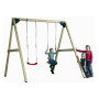 SwingKing Dubbele Houten schommel - Lucy