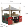 Kids Globe - Hooiberg Hout met Berging - 32x35x45 - afmetingen