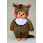 Monchhichi - Meisje met slab roze (45cm)