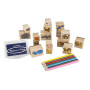 Melissa & Doug - Houten stempelset: Dieren - 16 stempels, 7 kleurpotloden en stempelkussen, 0000772137980