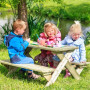 Houten Kinderpicknicktafel (accessoires niet inbegrepen)