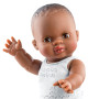 Paolo Reina - Afrikaanse Babypop Gordi Bonifacio - Jongen met Ondergoed - 34cm