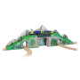 Melissa & Doug - Mountain Tunnel Houten Spoorwegset (64 dlg.)