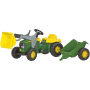 Rolly Toys - rollyKid JD traptractor met lader en aanhanger