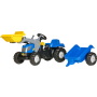 Rolly Toys - rollyKid NH T7040 traptractor met lader en aanhanger