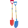 Summertime Beach Strandschep met Punt - 67cm (Blauw/Rood)