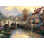 Thomas Kinkade - Cobblestone Brooke (1000) - Puzzel