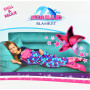Toi-toys Fleece-deken Mermaid Zeemeermin Staart Meisjes 138x52cm