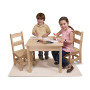 Melissa & Doug - Hardhouten Kindertafel met twee Stoeltjes